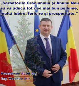 Vicențiu Știr, le urează dejenilor un Crăciun Fericit!