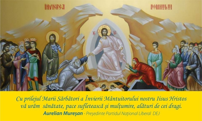 Mesajul viceprimarului Aurelian Mureşan către dejeni, cu prilejul Sărbătorii Paştelui