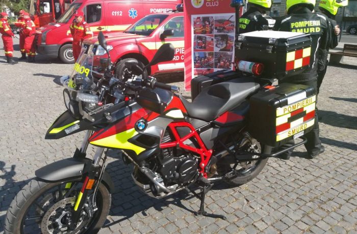 Motociclete SMURD pe străzile municipiului Cluj