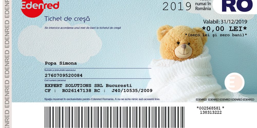Valoarea tichetelor de creșă se majorează, cu zece lei